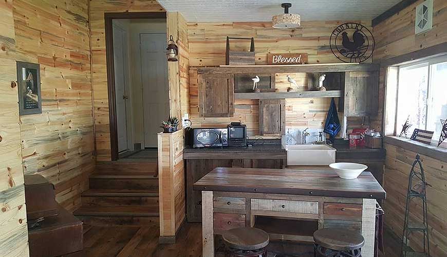 Blue Stain Pine Cabin Rustic Lumber Co